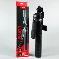 Монопод (трипод) A14 Long на штативі Bluetooth (360° Rotating Pan Tilt) 1.8m
