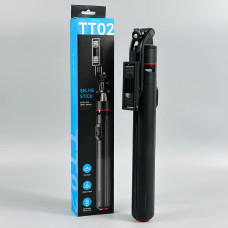 Монопод (трипод) TT02 Auto Pop open на штативі Bluetooth 1,75m (Stainless Steel)