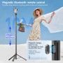 Монопод (трипод) TT02 Auto Pop open на штативі Bluetooth 1,75m (Stainless Steel)