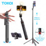 Монопод (трипод) TT03 Auto Pop open на штативі Bluetooth 1,76m (Aluminum Alloy Rod)