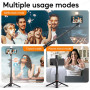 Монопод (трипод) P24-D RGB Beauty Light, Auto Pop open на штативі Bluetooth 1.59m