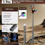Монопод (трипод) P27-D Aluminum RGB Beauty Light, Auto Pop Open на штативі Bluetooth 1.9m