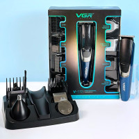 Чоловічий набір VGR V-172 Professional 5in1 (машинка для стрижки, триммер для носа, бритва)