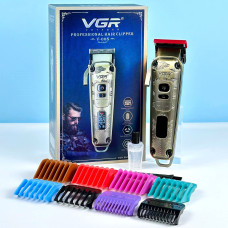 Машинка для стрижки VGR V-005 Professional з 8 насадками + Тример та бритва