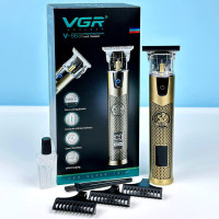 Машинка для стрижки VGR V-983 Professional (LED Display, з 4 насадками + Тример)