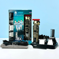 Набір для стрижи VGR V-095 6в1 (16 насадок, LED display)