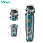 Набір для стрижи VGR V-102 6in1 (14 насадок, LED display)