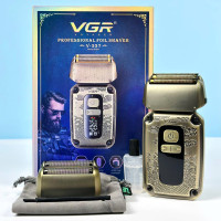 Електробритва VGR V-337 (шейвер, тример, подвійне лезо, 2 насадки, LED display)