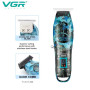 Чоловічий набір VGR V-645 3в1 (акумуляторна машинка для стрижки (clipper), тример і електробритва (шейвер))