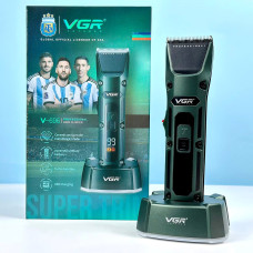 Машинка для стрижки VGR V-696 (clipper) акумуляторна (4 насадки, LED display)