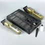 Чоловічий набір VGR V-600&900 2в1 (акумуляторна машинка для стрижки, тример, 10 насадок, LED display, 7000 RPM)