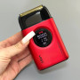 Електробритва VGR V-378 (RED шейвер, подвійне лезо, потужність 7000-9000 RPM, LED Display)