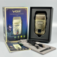 Електробритва VGR V-349 (шейвер, тример, подвійне лезо, IPX6, LED display)
