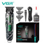 Тример VGR V-260 (3 насадки, 2000mAh, 9000 RPM, LED display)