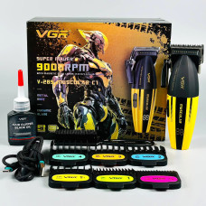 Машинка для стрижки VGR V-285 (6 насадок, 9000 RPM, 2000 mAh, LED display)