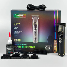 Тример VGR V-299 (4 насадки, 9000 RPM, 2000 mAh, 5 рівнів швидкості, LED display)