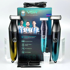 Бритва-тример VGR V-339 для стрижки бороди і вусів (4 насадки, IPX7)