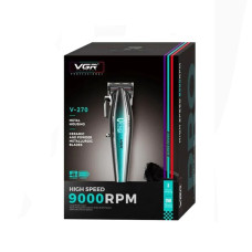 Машинка для стрижки VGR V-270 (6 насадок, 9000RPM, 2500 mAh, LED display)