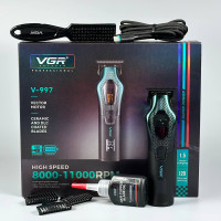 Тример VGR V-997 (VECTOR MOTOR 8000-11000 RPM, 3 насадки, LED Display)