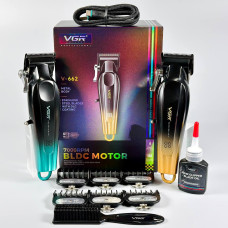 Машинка для стрижки (clipper) VGR V-662 (7000 RPM, 6 насадок, LED display)