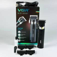 Машинка для стрижки (clipper) VGR V-687 (4 насадки, LED display)