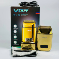 Електробритва VGR V-338 (шейвер, вологостійка, додаткова насадка, LED display)