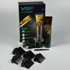 Машинка для стрижки (clipper) VGR V-663 (6 насадок, LED display, IPX6)