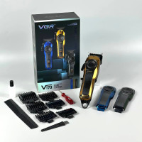 Машинка для стрижки (clipper) VGR V-170 (6 насадок, LED display)