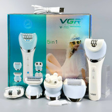 Епілятор VGR V-703 5в1 8 насадок IPX7