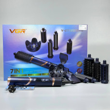Фен-щітка стайлер VGR V-477 7in1 (7 насадок,1400Вт)