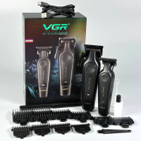 Набір VGR V-197, 995 2in1 (акумуляторна машинка для стрижки (clipper) та тример)