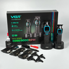 Набір VGR V-886 S2 2in1 (акумуляторна машинка для стрижки (clipper) та тример)