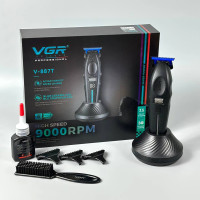 Машинка для стрижки VGR V-887T (3 насадки, LED Display, 9000RPM + Тример)