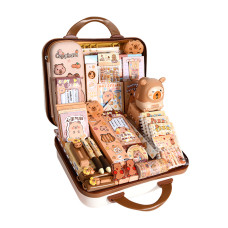 Набір канцелярії Капібара 55в1 у валізі з кодовим замком 