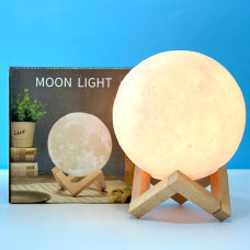 Нічник Moon Light 3D RGB із сенсорним перемиканням 13см