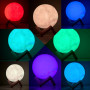 Нічник Moon Light 3D RGB із сенсорним перемиканням 14см
