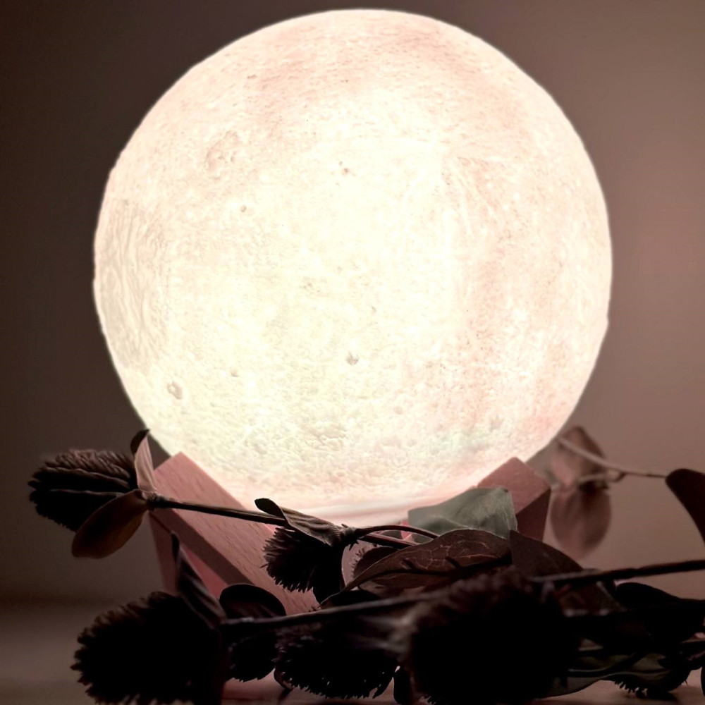 Нічник Moon Light 3D RGB із сенсорним перемиканням 14см