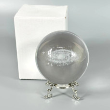 Нічник Кристалічна Куля AT-D6-6 з сонячною системою на підставці (8*8 см)