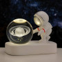 Нічник Космонавт з кристалічною кулею  AT-D8 з LED підсвічуванням (12,5*9*6см) DC 5.5×2.1mm