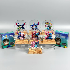 Нічник з малюнками Ліло і Стіч на підставці з LED підсвічуванням (6*6см) JY-2241-6