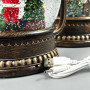 Новорічний нічник XMAS вінтажний ліхтарик WLD-24028A з блискітками та музикою(від мережі, 3*ААА) 28,5см