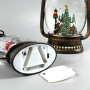 Новорічний нічник XMAS вінтажний ліхтарик WLD-24028A з блискітками та музикою(від мережі, 3*ААА) 28,5см