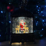 Новорічний нічник XMAS вінтажний ліхтарик WLD-24073A з блискітками та музикою (від мережі, 3*АА) 28см