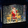 Новорічний нічник XMAS вінтажний ліхтарик WLD-24073A з блискітками та музикою (від мережі, 3*АА) 28см