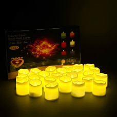 Набір свічок декоративних 24 шт жовтий (2*LR1130)