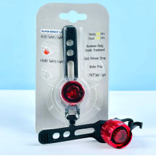 Велоліхтар STOP 2321, TY-06, HJ-016 (1LED, Waterproof, ALUMINUM, 2хCR2032)