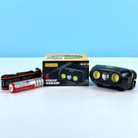 Ліхтар налобний KX-215 (LED, 2COB, акумулятор 18650, Type-C)