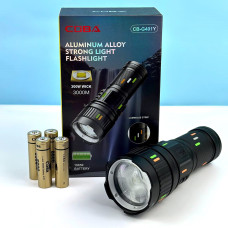 Ліхтарик Night Vision Fluorenscence CB-G401Y (30W, з функцією Power Bank, 4 акумулятори 18650, zoom, Type-C)