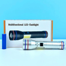 Ліхтарик PLD-231 Red light (PM10-TG, COB, 1 акумулятор 18650, з функцією Power Bank, індикація заряду, zoom, магніт, Type-C)