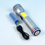 Ліхтарик PLD-231 Red light (PM10-TG, COB, 1 акумулятор 18650, з функцією Power Bank, індикація заряду, zoom, магніт, Type-C)